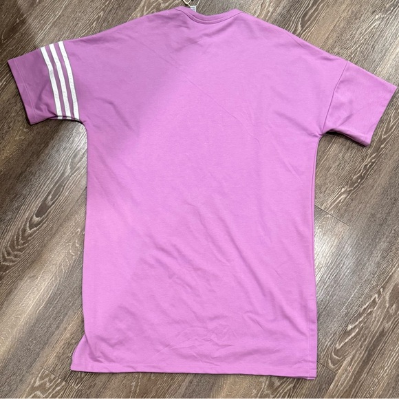 adidas NEUCLASSICS oversized mini DRESS preloved purple - size M - Picture 3 of 5